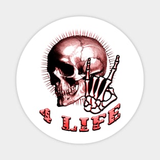 Metal 4 Life Red Magnet